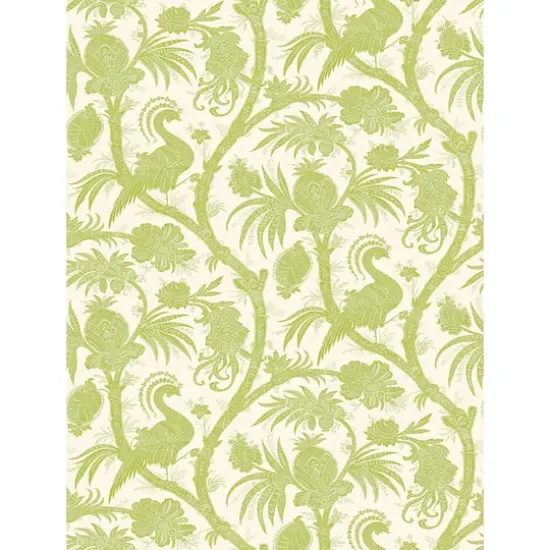 Scalamandre Pear Balinese Peacock Peel & Stick Wallpaper {1}