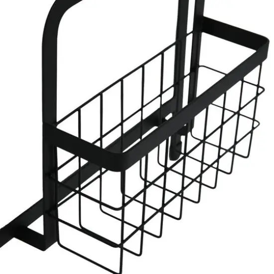 Household Essentials 26" Metal Magnetic Organizer Rack Black {6}