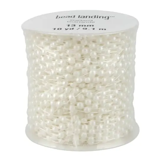 13mm Plastic Pearl Garland, 10yd. by Bead Landing&trade; {1}