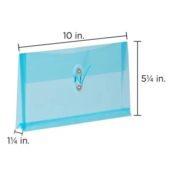 JAM Paper #10 Assorted Plastic Button String Envelope Set, 12ct. {6}