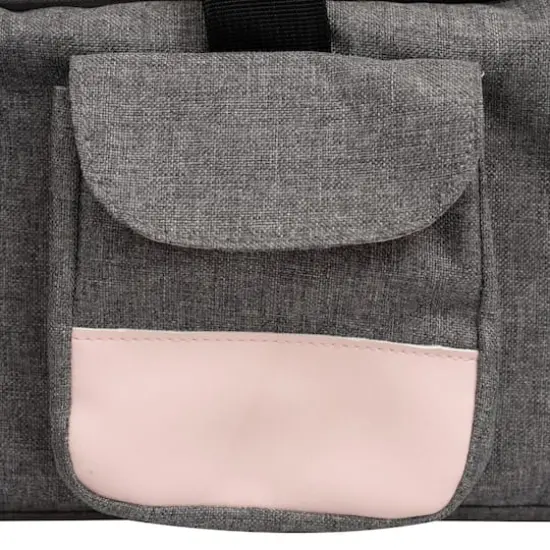 We R Memory Keepers&reg; Pink & Gray Crafter's Machine Tote {11}