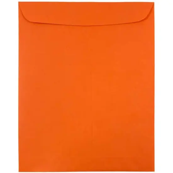 JAM Paper Open End Catalog Colored Envelopes, 25ct. Orange {1}