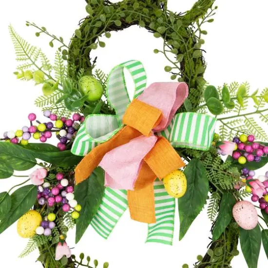23" Twig & Vine Easter Bunny Artificial Wreath {6}