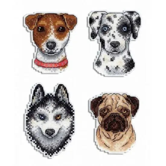 MP Studia Who Said Woof? Magnets Plastic Canvas Counted Cross Stitch Kit {1}
