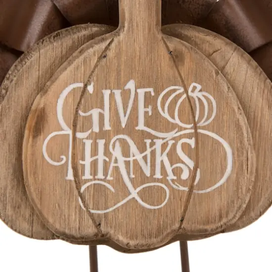 Glitzhome&reg; 12" Wood & Metal Turkey Tabletop Accent {4}