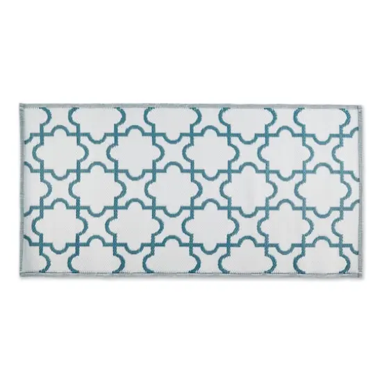 DII&reg; Lattice Outdoor Floor Runner, 3ft. x 6ft. Storm Blue {5}