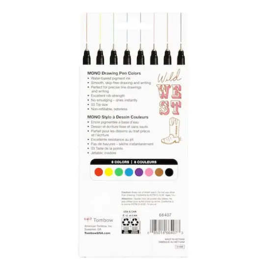 Tombow MONO 8 Color Drawing Pen Set {13}