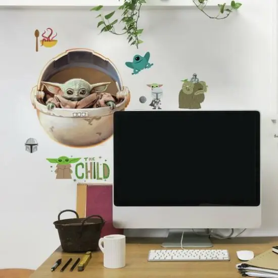 RoomMates The Mandalorian The Child Painted Wall Decals {4}