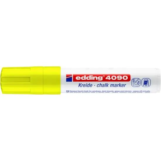 edding&reg; 4090 Jumbo Chalk Marker Neon Yellow {1}