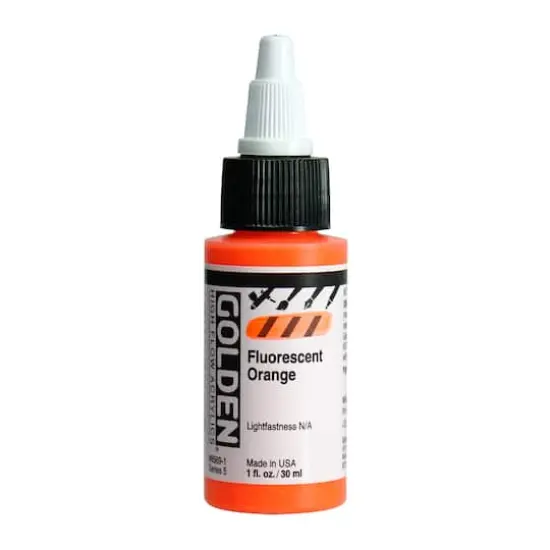 Golden&reg; High Flow Acrylics, 1oz. Fluorescent Orange {1}