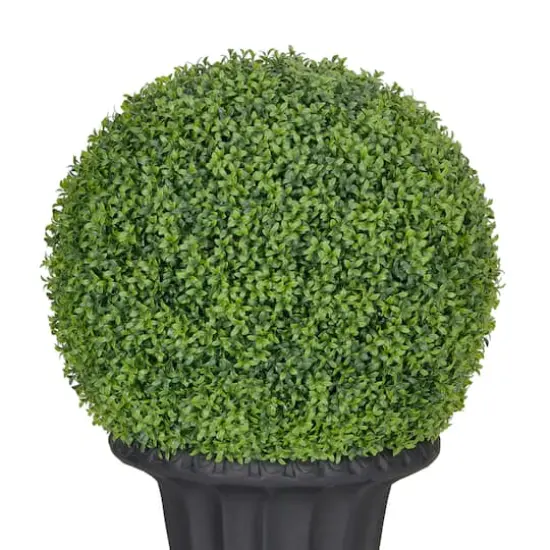3ft. Single Ball Topiary Boxwood Artificial Tree in Decorative Urn {6}