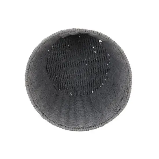 Household Essentials Gray Woven Paper Rope Waste Basket {7}