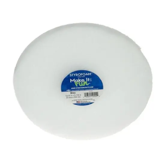 FloraCraft&reg; Styrofoam&trade; Disc, 10" x 1" {1}