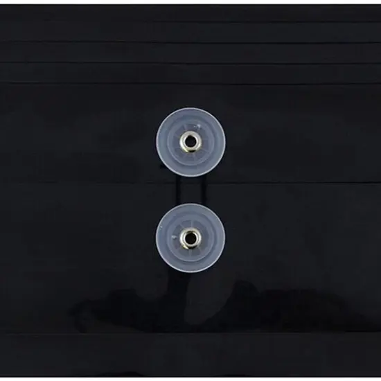 JAM Paper 5.25" x 10" Plastic #10 Business Envelope with Button and String Tie Closure, 108ct. Black {4}