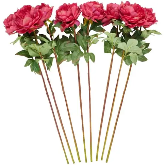 32" Pink Peony Artificial Flower Stem, 8ct. {1}