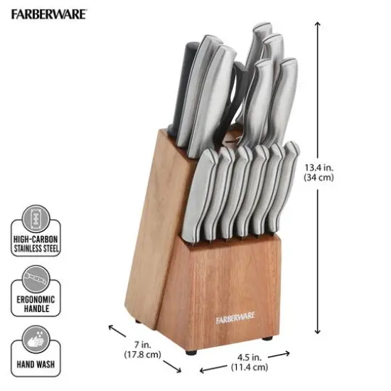 Farberware Stamped Stainless Steel 15-Piece Cutlery Set {7}