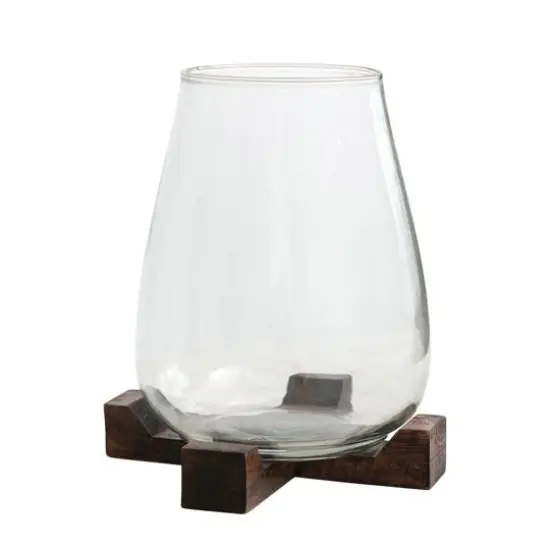 Hello Honey&reg; 11" Glass Hurricane Candle Holder {1}