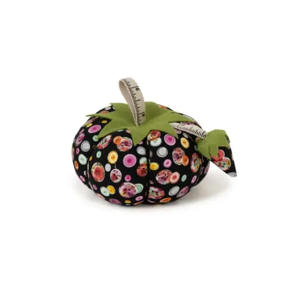 Dritz 4" Black Button Print Tomato Pin Cushion {1}