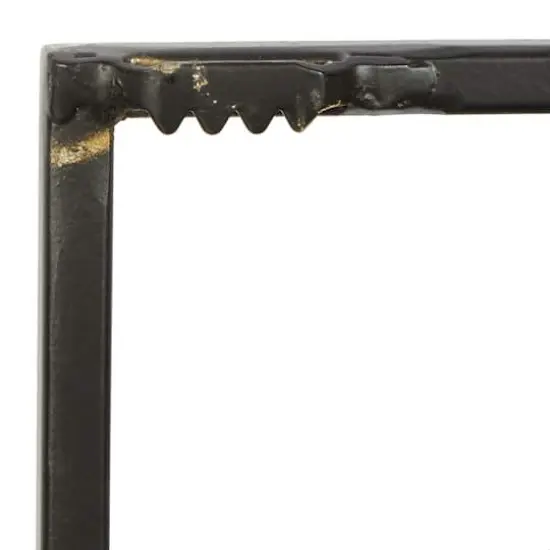 Black Metal Contemporary Wall Shelf, 32" x 32" x 5" {5}