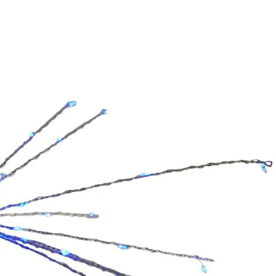 20" Blue LED Lighted Firework Branch Hanging D&eacute;cor {4}