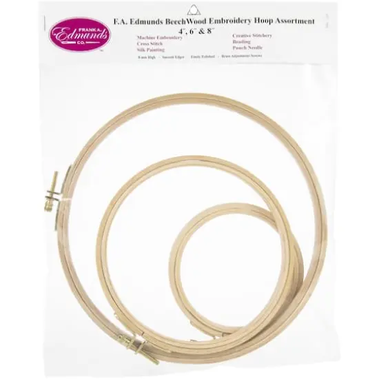 Frank A. Edmunds Co.&trade; Beechwood Embroidery Hoop Set {1}