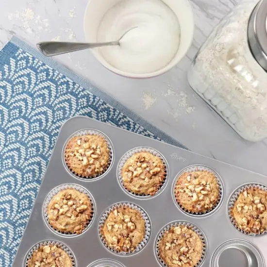 Oster Baker's Glee Silver 12 Cup Aluminum Muffin Pan {6}