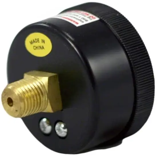 2.25" Black Rear Mount Pressure Gauge Pool Filter & Pump Accessory {3}