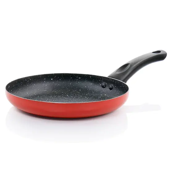 Oster Luneta 9.5" Red Aluminum Nonstick Frying Pan {4}