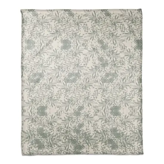 Earthy Florals Fall Fleece Blanket {1}