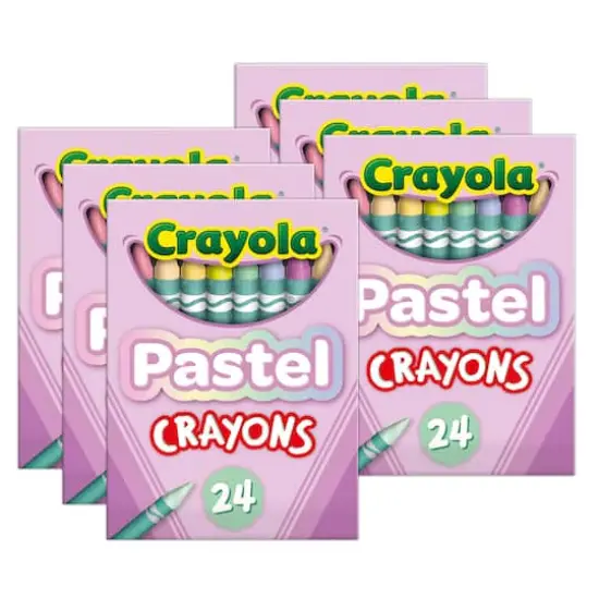 Crayola&reg; Pastel Crayons, 6 Packs of 24 {1}