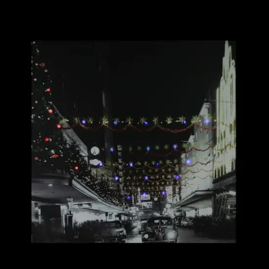 Christmas on Main Street in Pittsburgh LED Canvas Wall Art {3}