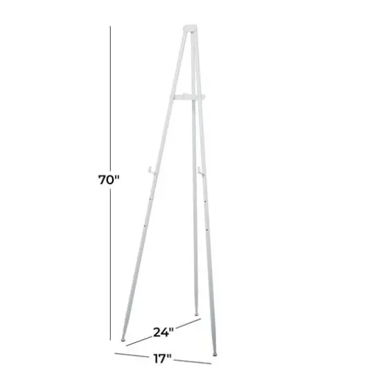 White Traditional Easel, 24" x 17" x 70" {7}