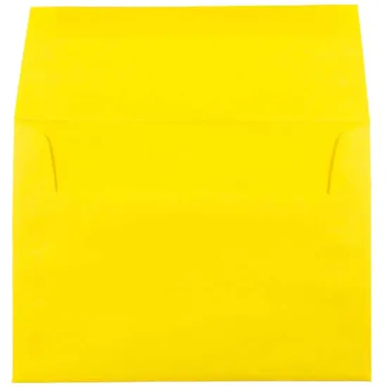 JAM Paper A6 Colored Invitation Envelopes, 50ct. Yellow {4}
