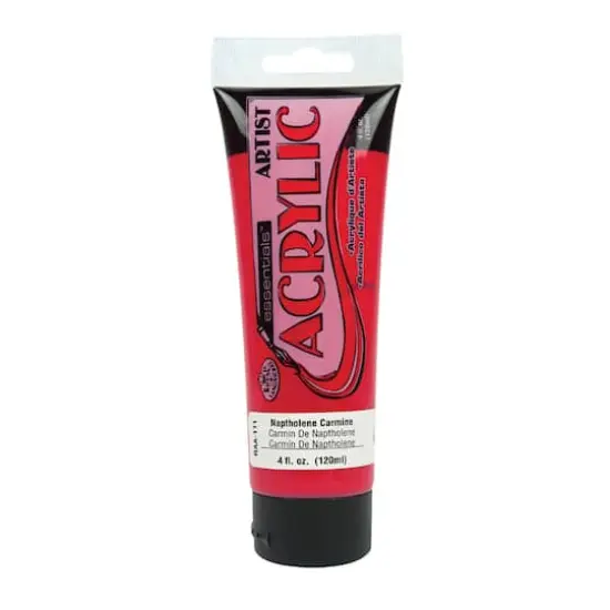 Royal & Langnickel&reg; Essentials&trade; Artist Acrylic Paint, 120mL Naptholene Carmine {1}