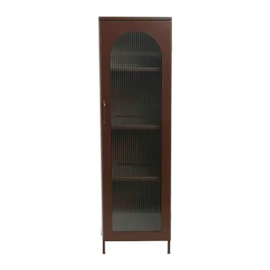 Hello Honey&reg; Metal Cabinet with Glass Door Brown {9}