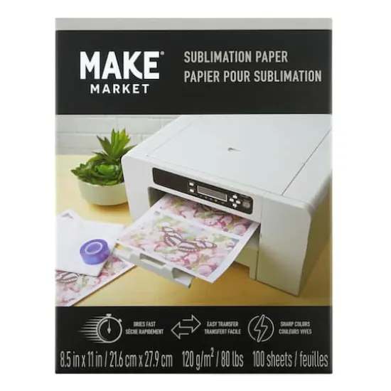 8.5" x 11" Sublimation Paper, 100ct. by Make Market&reg; {1}