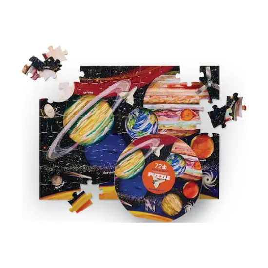 Solar System Round Box Puzzle: 72 Pcs {4}