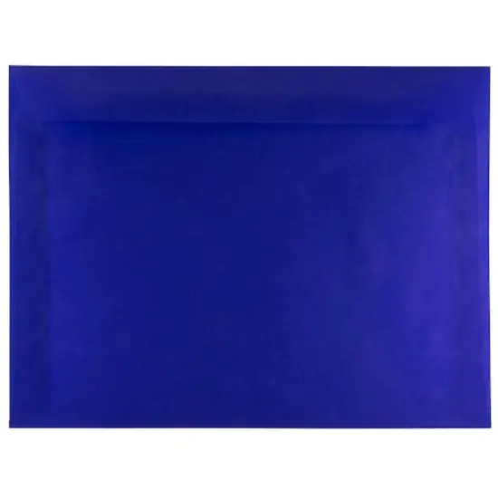 JAM Paper 9" x 12" Booklet Vellum Envelopes, 25ct. Primary Blue {1}