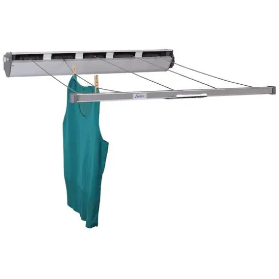 Household Essentials Retractable 5-Line Laundry Drying Rack {6}