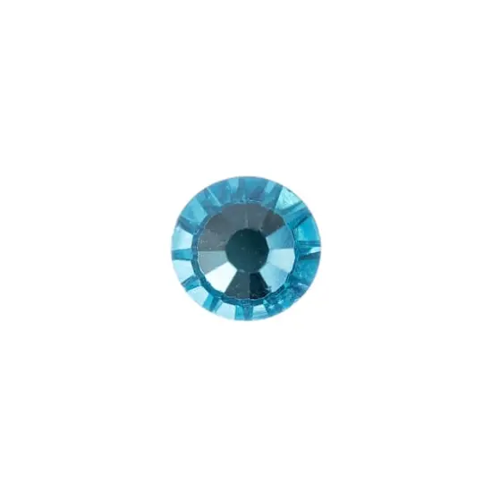 John Bead Crystal Lane SS12 Glass Round Flatback Rhinestones, 432ct. Aquamarine {3}