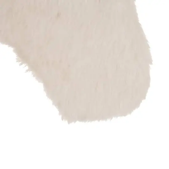 Glitzhome&reg; 21" White Plush Stockings, 2ct. {5}