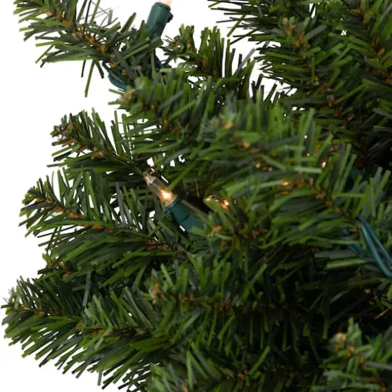 32" Clear Lights Canadian Pine Swag {9}