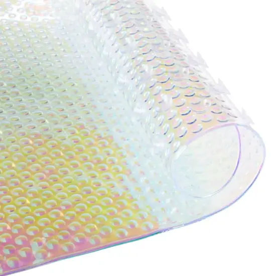 Bath Bliss Iridescent Jumbo Soft Oval Bath Mat {3}