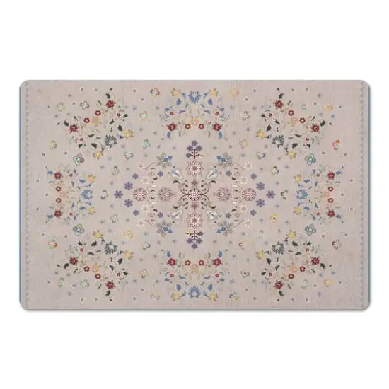 Floral Persian Floor Mat {1}