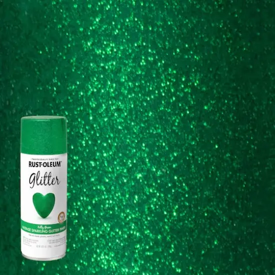 Rust-Oleum&reg; Glitter Spray Paint Kelly Green {4}