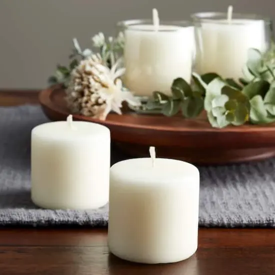 Ashland&reg; Basic Elements&trade; Ivory Pillar Candles, Value Pack {3}