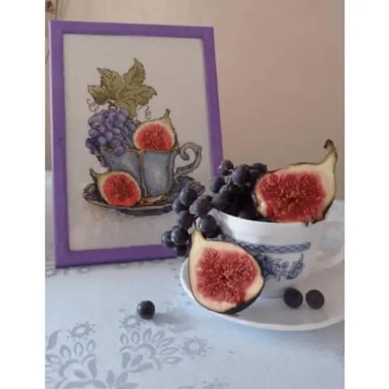 MP Studia Grapes & Fig Cross Stitch Kit {4}