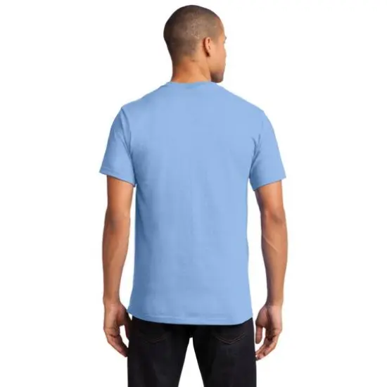 Port & Company&reg; Tall Essential Pocket Adult T-Shirt Light Blue {5}