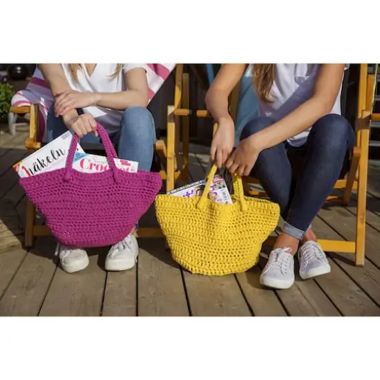 Hoooked RibbonXL Yarn Lemon Yellow {5}