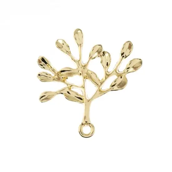 John Bead Beadwork Findings Gold Branch Pendant, 4ct. {1}